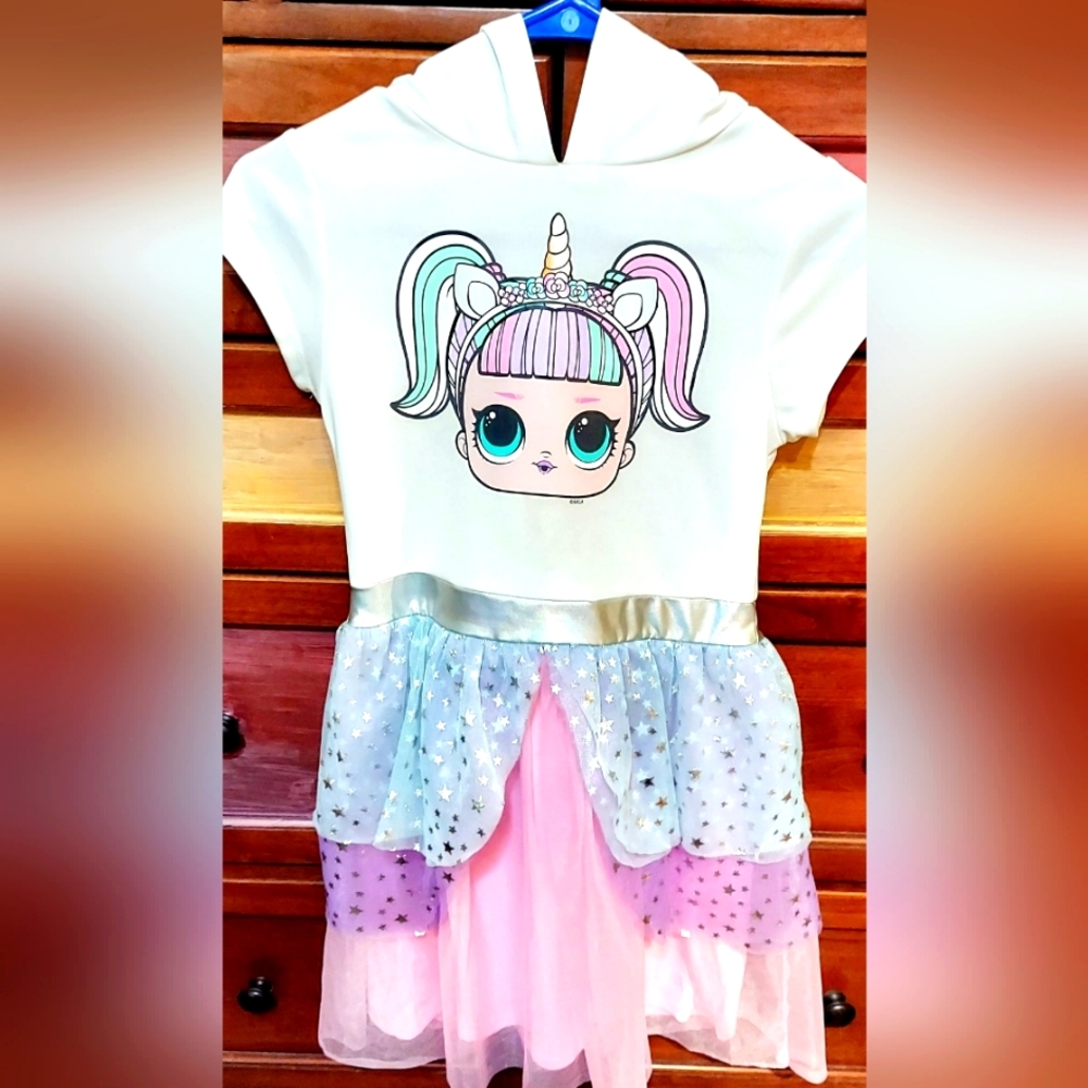 LOL Surprise Hooded Dress Sz Large(10-12)